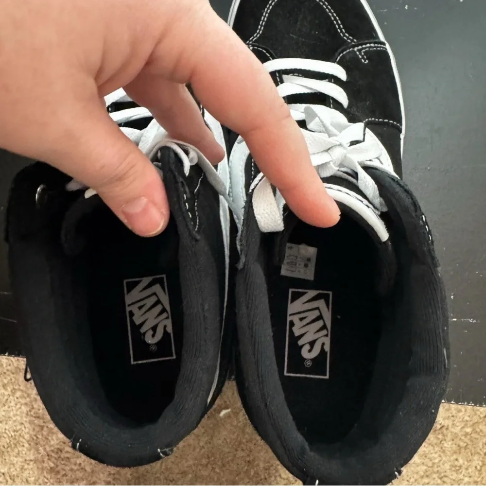 Vans Filmore Hi Sk8 Black White Suede Sz 11 Sneakers Skate‎ 90s Y2K Punk EUC